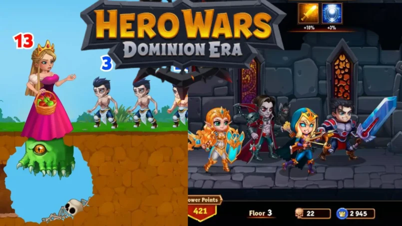 HERO WARS Ad VS Gameplay