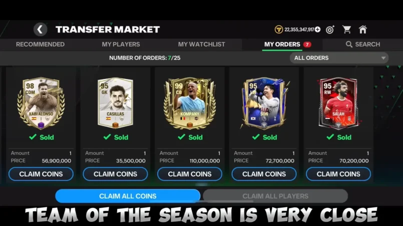 How To Prepare For Team Of The Season (TOTS) In FC Mobile