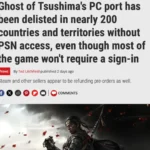 ghost of tsushima sony controversy